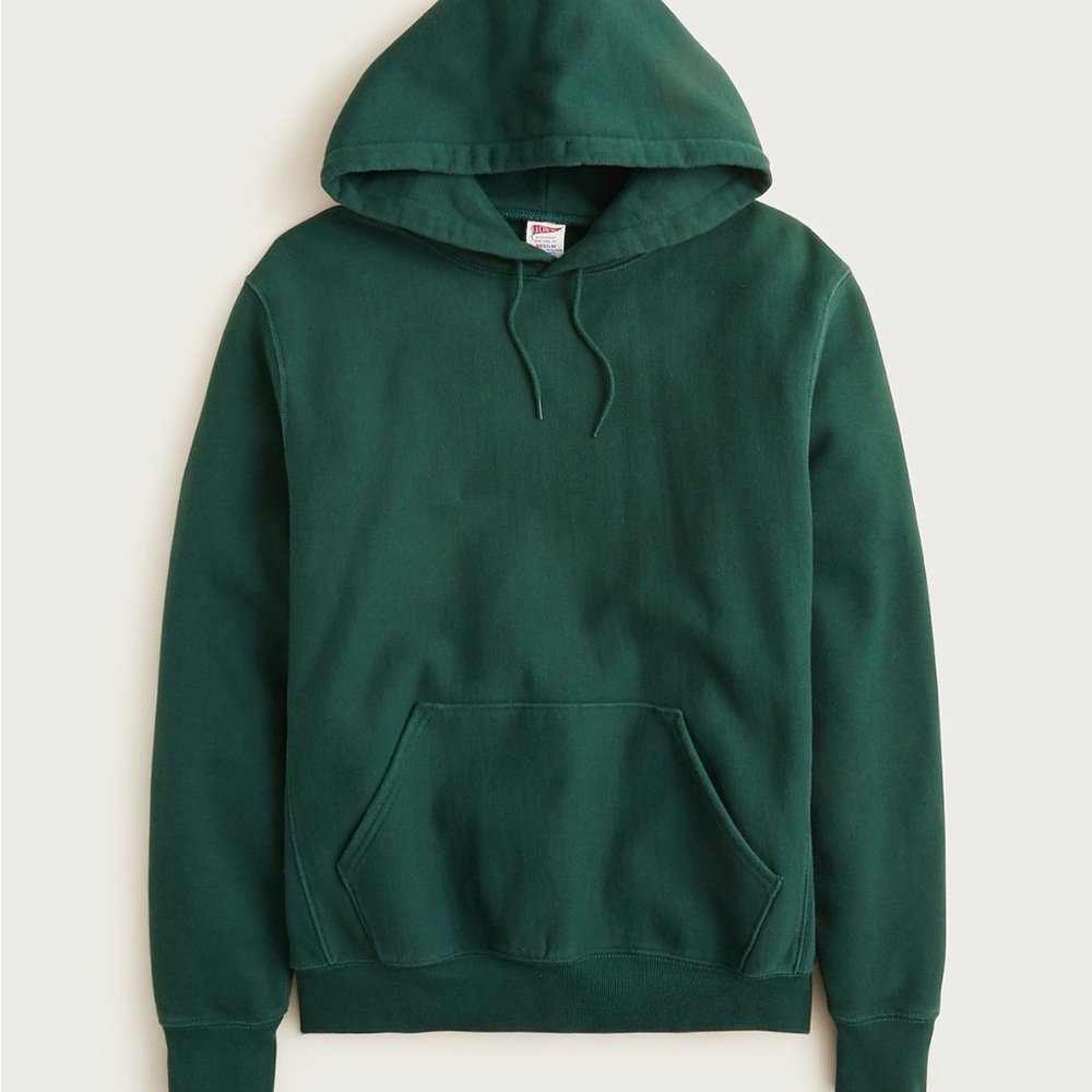 J. Crew Men's Deep Green Pullover Hoodie